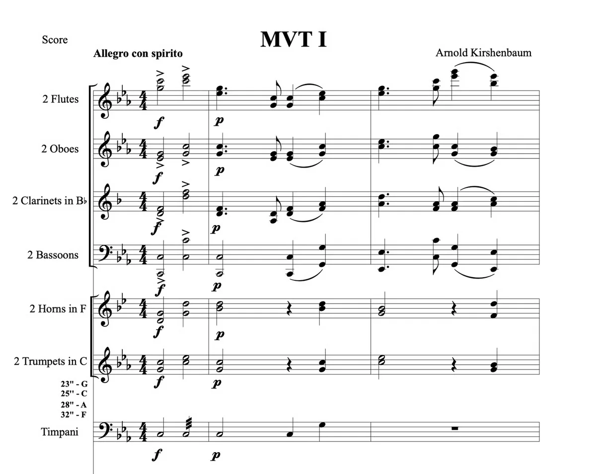 Score preview for Piano Concerto in C Minor